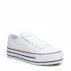 Zapatillas lona Refresh con plataforma blancas - Querol online