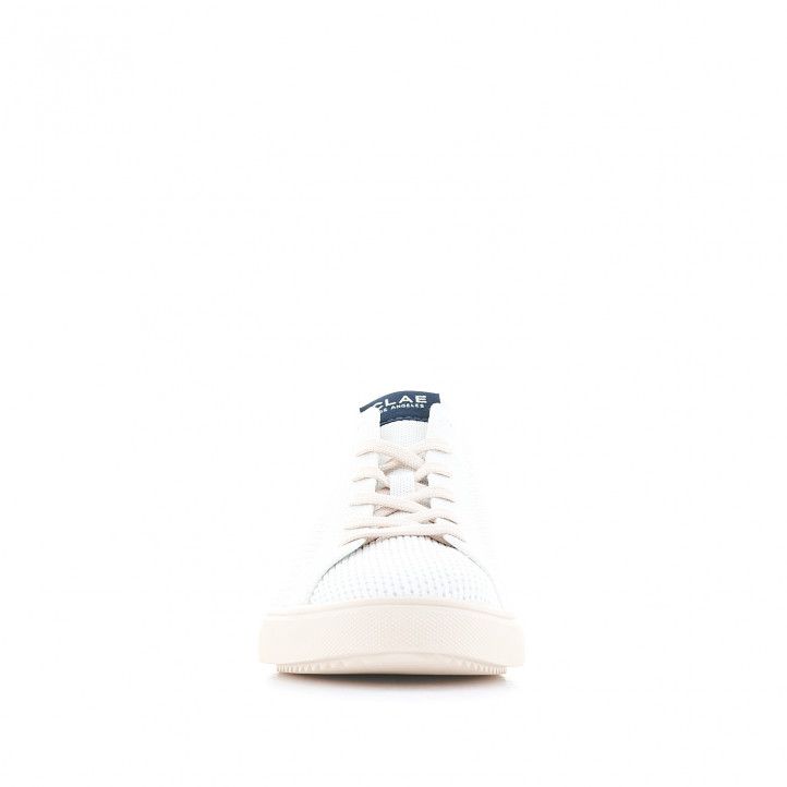 Zapatos sport CLAE blancas con parte trasera azul - Querol online