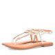 Sandalias planas Gioseppo trenzada blanca - Querol online