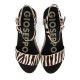 Sandàlies falca Gioseppo amb print de zebra i tascó Hardee - Querol online