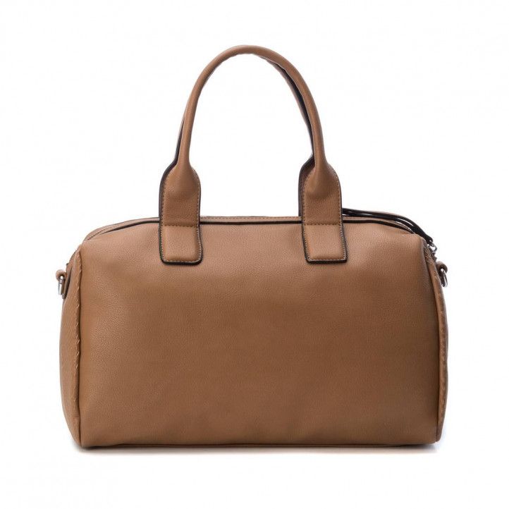 bolsos Refresh marrón con detalles de agujeros y dos asas - Querol online