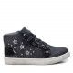 Zapatos abotinados Xti negros y grises con estrellas plateadas - Querol online
