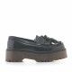 Zapatos plataforma Redlove negros de piel tipo mocasín con plataforma - Querol online