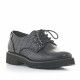 Zapatos planos D'Angela negros de cocodrilo con cordones - Querol online