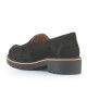Zapatos planos Redlove negros de ante tipo mocasín - Querol online