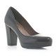 Zapatos tacón Redlove de piel negros con tacón ancho - Querol online