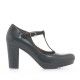 Zapatos tacón Redlove de piel negros con cierre - Querol online
