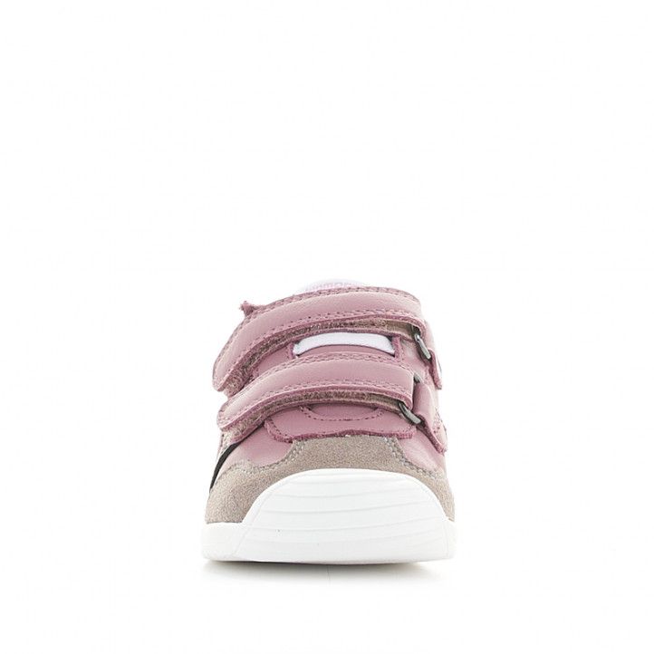Zapatillas deporte Biomecanics de piel rosas con diferentes texturas y colores - Querol online