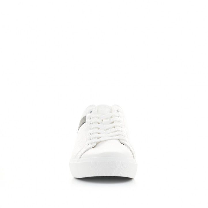 Zapatillas deportivas Levi's blancas con franja negra - Querol online